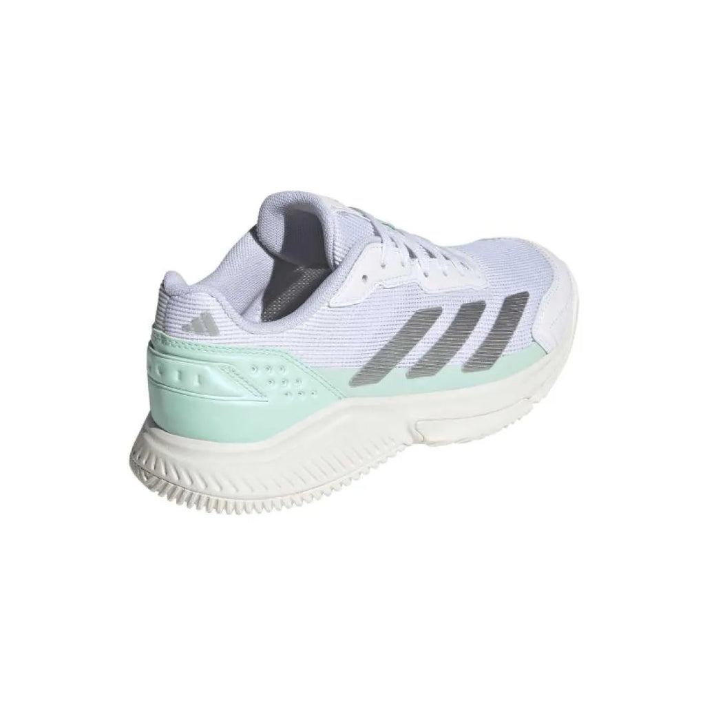 Chaussures padel Adidas Courtquick Padel blanc vert Menta Mujer — vue détail 1