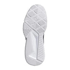 Chaussures padel Adidas Courtquick Padel bleu blanc — vue de profil