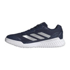 Chaussures padel Adidas Courtquick Padel bleu blanc — vue de profil 2