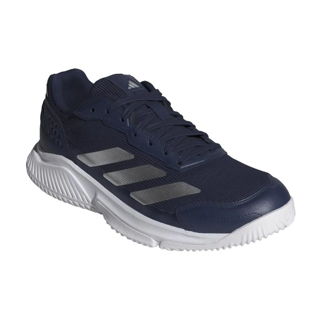 Chaussures padel Adidas Courtquick Padel bleu blanc — vue détail 1