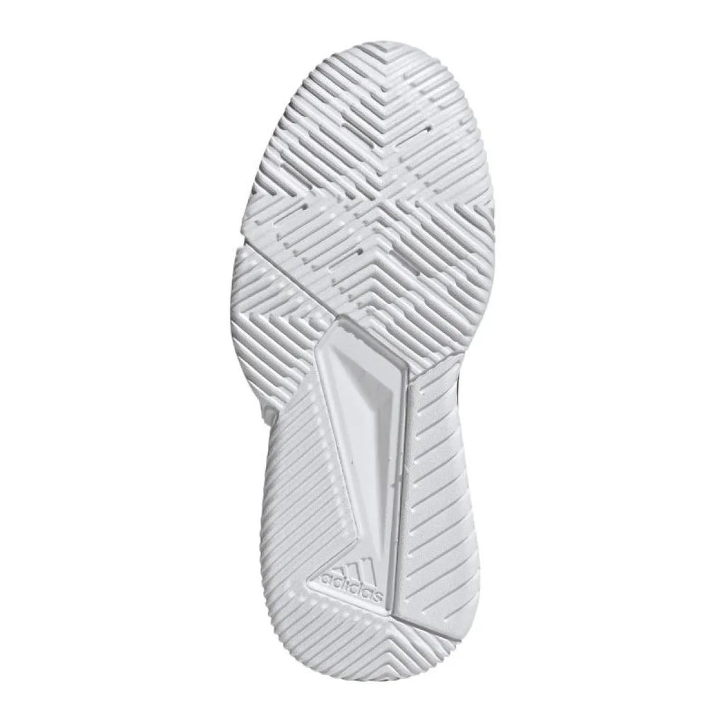 Chaussures padel femme Adidas Courtquick Padel rouge — vue de profil