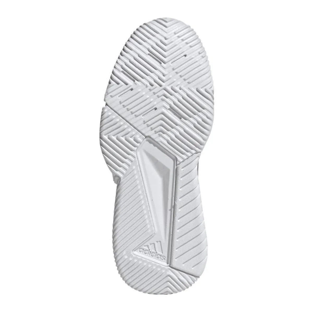 Chaussures padel femme Adidas Courtquick Padel rouge — vue de profil