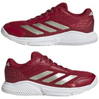Chaussures padel femme Adidas Courtquick Padel rouge — vue de profil 2