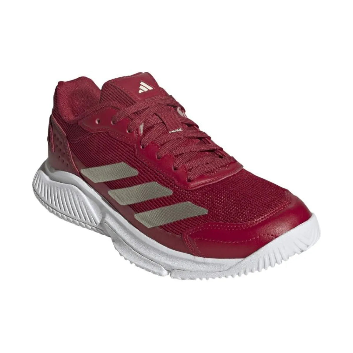 Chaussures padel femme Adidas Courtquick Padel rouge — vue détail 1