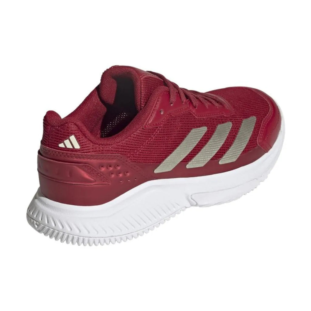 Chaussures padel femme Adidas Courtquick Padel rouge — vue détail 2