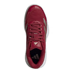 Chaussures padel femme Adidas Courtquick Padel rouge — vue en perspective