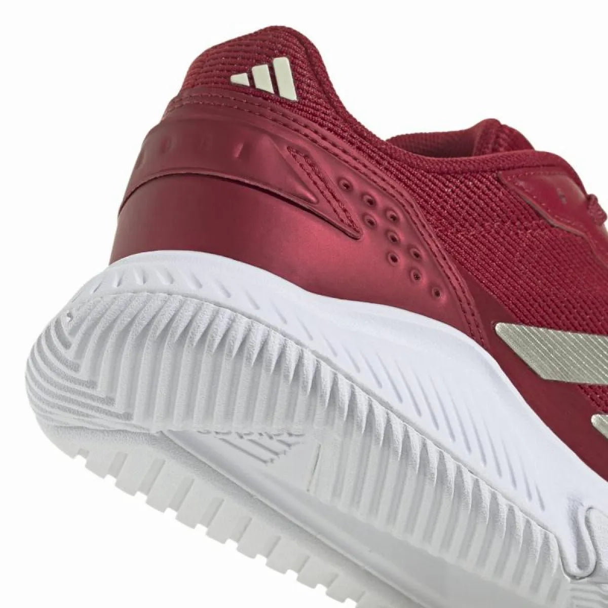 Chaussures padel femme Adidas Courtquick Padel rouge — vue de dessus