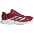 Chaussures padel femme Adidas Courtquick Padel rouge — vue de face