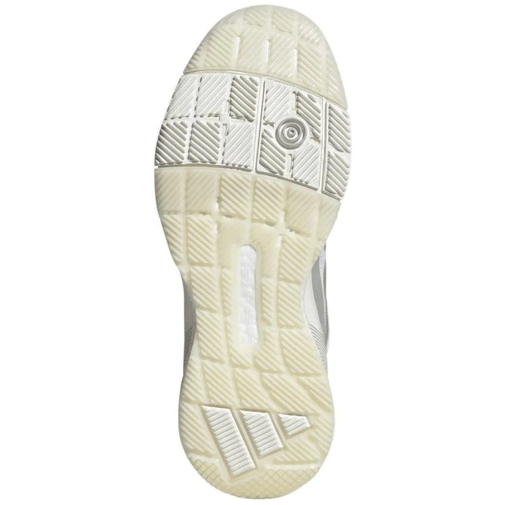 Chaussures padel Adidas Crazyquick Boost Padel blanc gris Mujer — vue de profil