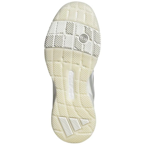Chaussures padel Adidas Crazyquick Boost Padel blanc gris Mujer — vue de profil