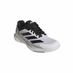 Chaussures padel Adidas Crazyquick Boost Padel blanc noir argent — vue détail 1