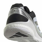 Chaussures padel Adidas Crazyquick Boost Padel blanc noir argent — vue de dessus