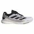 Chaussures padel Adidas Crazyquick Boost Padel blanc noir argent — vue de face