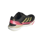 Chaussures padel Adidas Crazyquick Boost Padel noir doré rose — vue détail 1