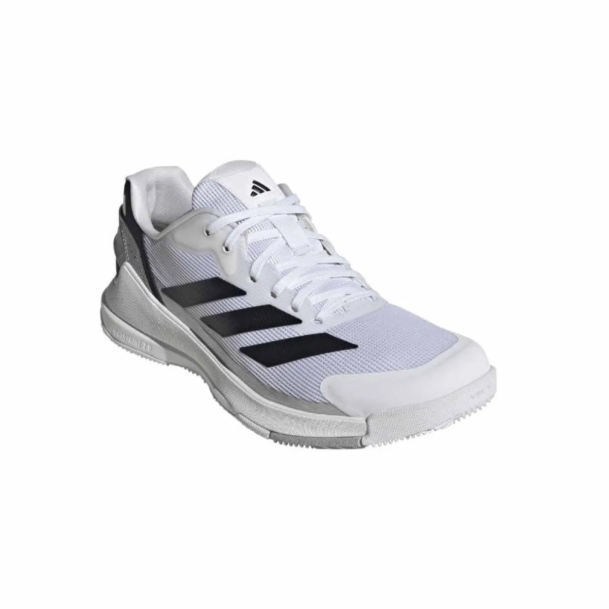 Chaussures padel Adidas Crazyquick LS Padel blanc argent — vue détail 1
