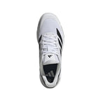 Chaussures padel Adidas Crazyquick LS Padel blanc argent — vue en perspective