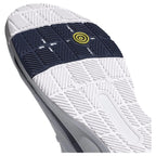 Chaussures padel Adidas Crazyquick LS Padel blanc bleu gris — vue angle