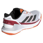 Chaussures padel Adidas Crazyquick LS Padel blanc rouge orange — vue détail 2