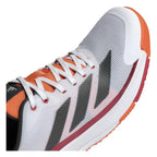 Chaussures padel Adidas Crazyquick LS Padel blanc rouge orange — vue de dos