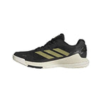 Chaussures padel Adidas Crazyquick LS Padel noir doré — vue de profil 2