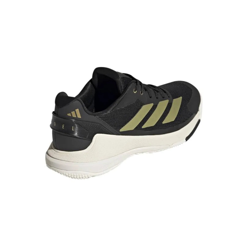 Chaussures padel Adidas Crazyquick LS Padel noir doré — vue détail 1
