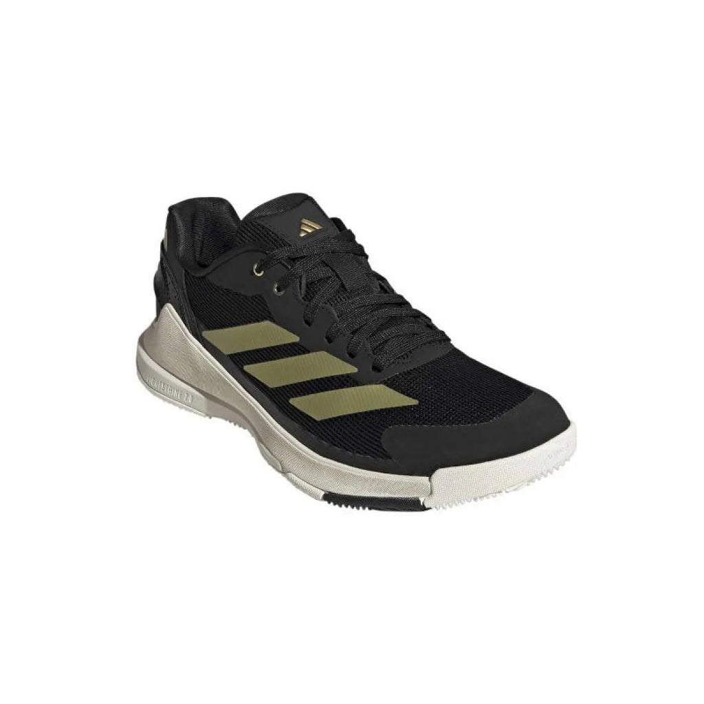 Chaussures padel Adidas Crazyquick LS Padel noir doré — vue détail 2