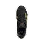 Chaussures padel Adidas Crazyquick LS Padel noir doré — vue en perspective