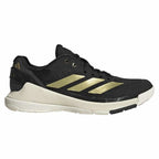 Chaussures padel Adidas Crazyquick LS Padel noir doré — vue de face