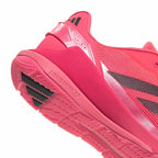 Chaussures padel Adidas Crazyquick LS Padel rouge noir — vue en perspective