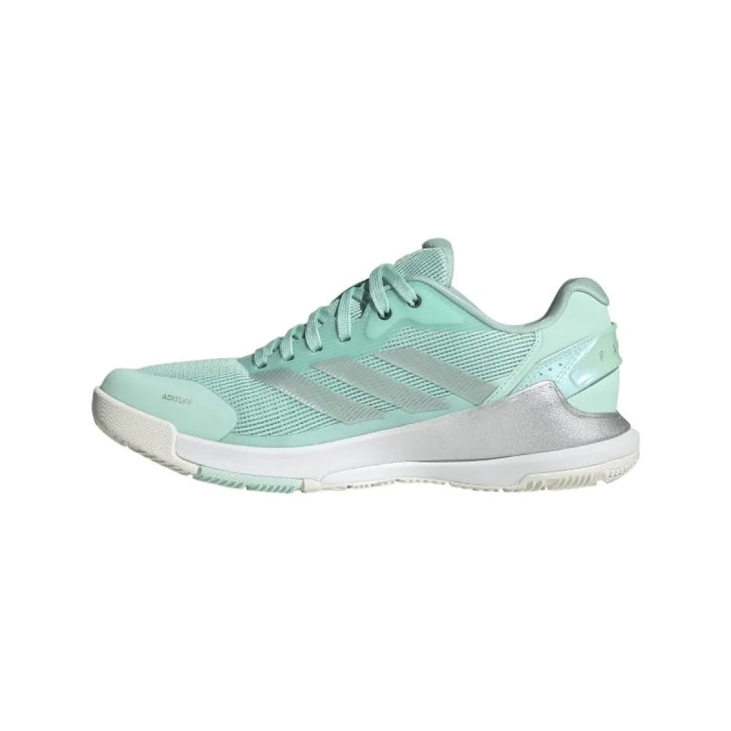 Chaussures padel Adidas Crazyquick LS Padel vert Menta Mujer — vue de profil 2