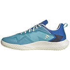 Chaussures padel Adidas Defiant Speed Aqua bleu Royal — vue de profil 2