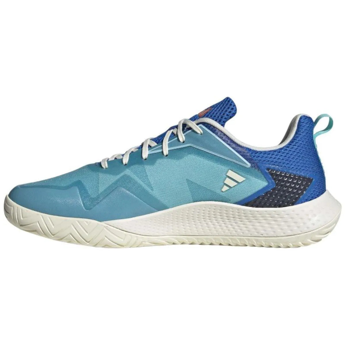 Chaussures padel Adidas Defiant Speed Aqua bleu Royal — vue de profil 2