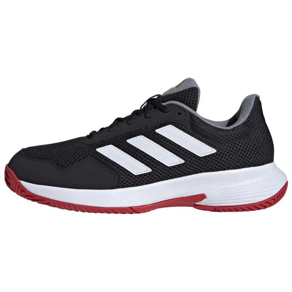 Chaussures padel Adidas Game Spec 2 noir blanc rouge — vue de profil 2