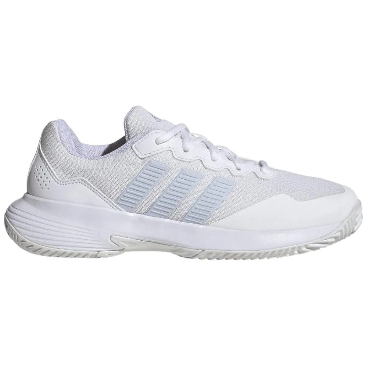 Chaussures padel Adidas GameCourt 2 blanc bleu bleu ciel Mujer — vue de face