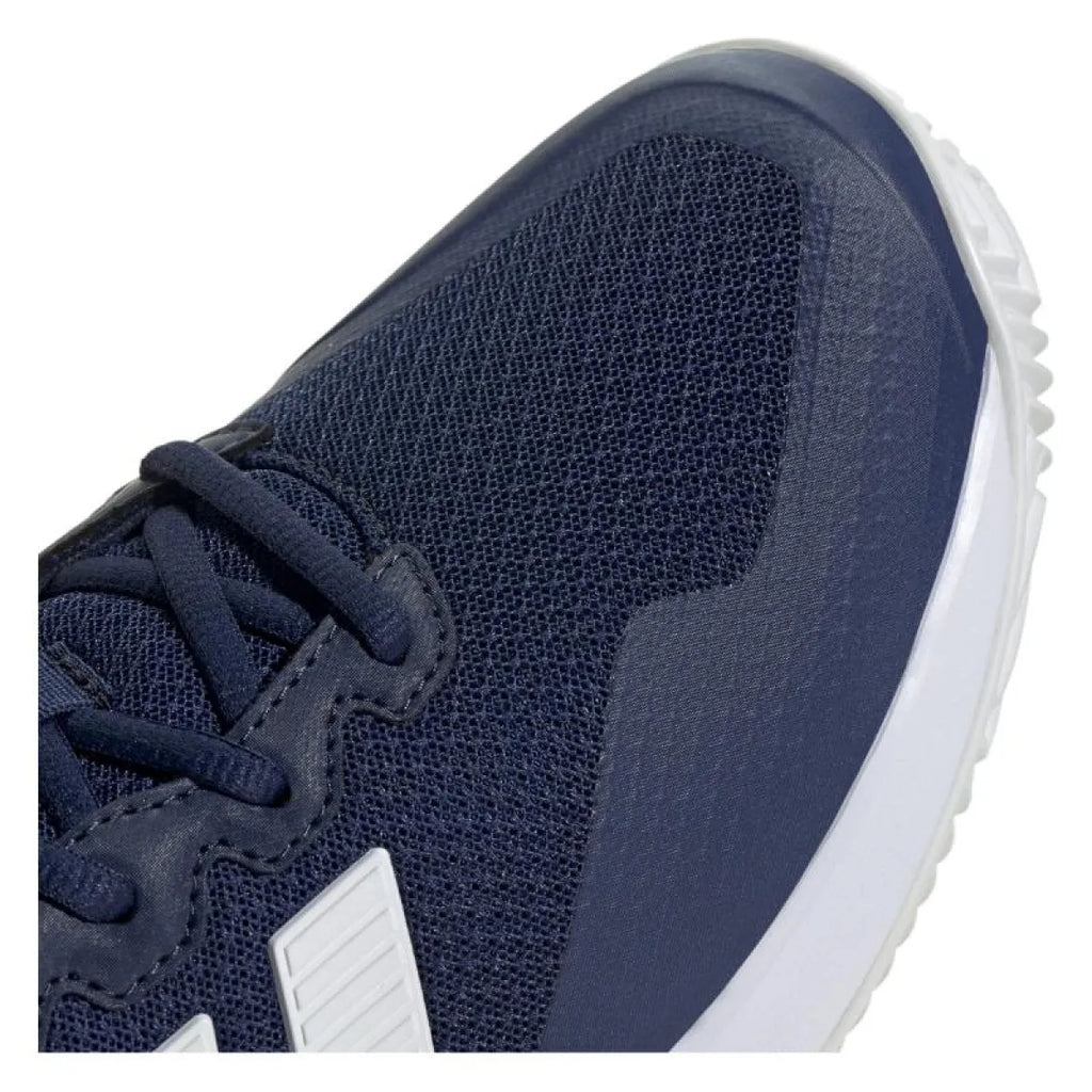 Chaussures padel Adidas GameCourt 2 bleu Oscuro blanc — vue en perspective