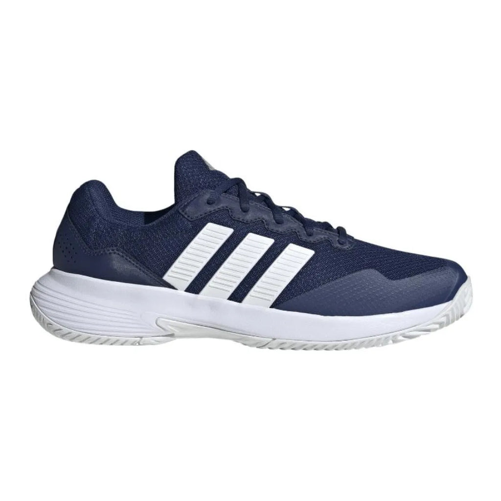 Chaussures padel Adidas GameCourt 2 bleu Oscuro blanc — vue de face