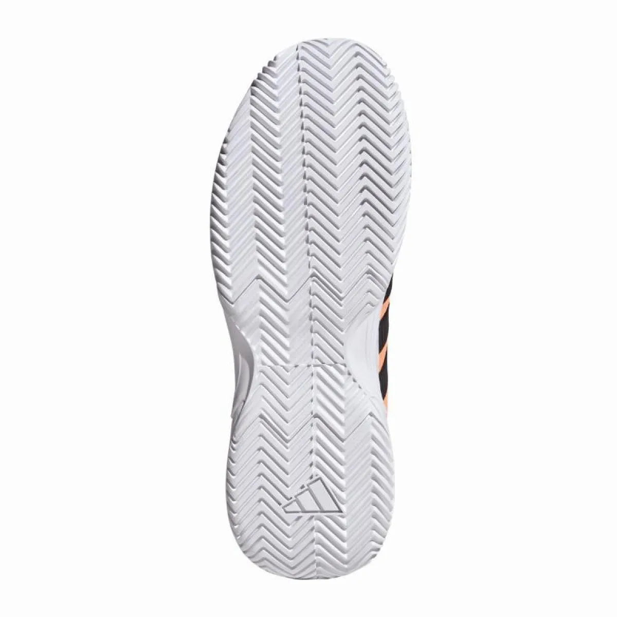 Chaussures padel Adidas GameCourt 2 orange — vue de profil