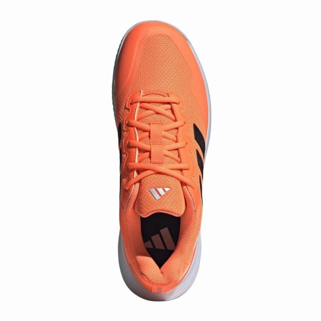 Chaussures padel Adidas GameCourt 2 orange — vue de dessus