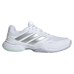 Chaussures padel femme Adidas GameCourt 3 blanc argent — vue de face
