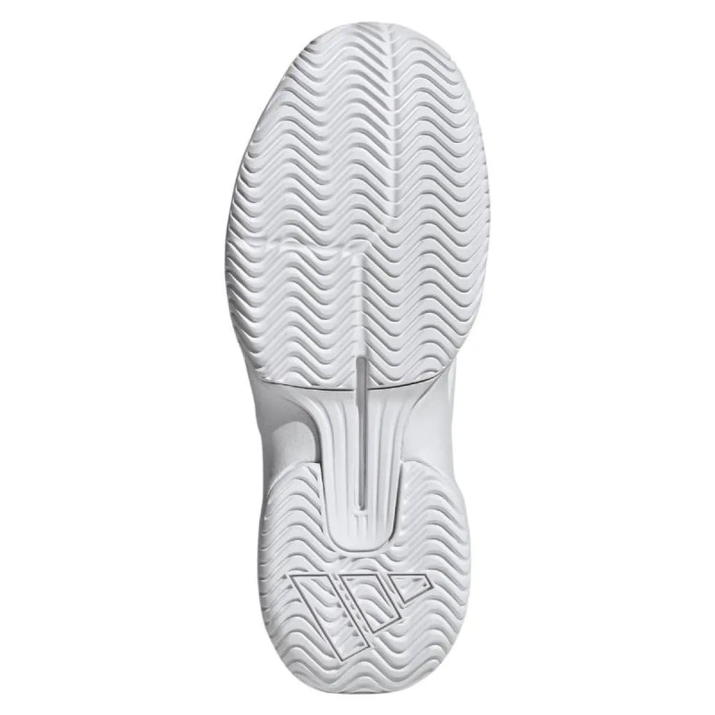 Chaussures padel femme Adidas GameCourt 3 blanc — vue de profil