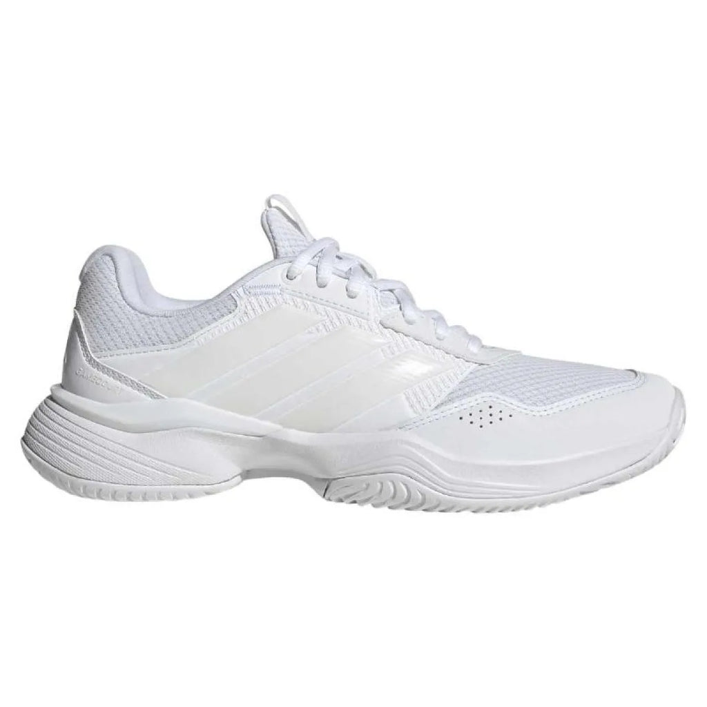 Chaussures padel femme Adidas GameCourt 3 blanc — vue de face