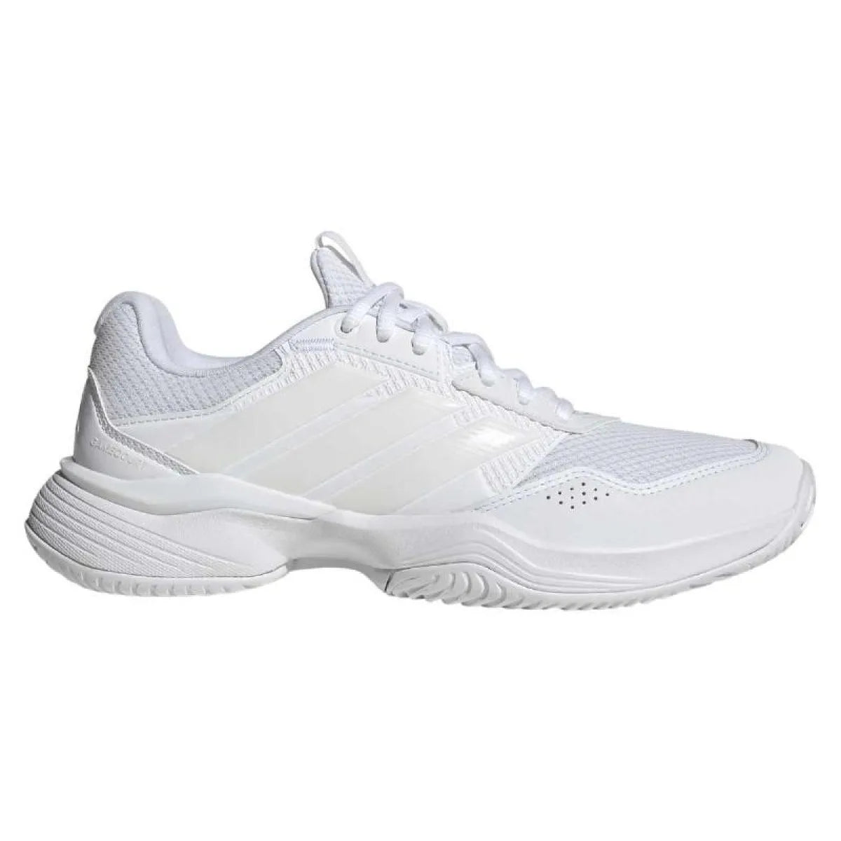 Chaussures padel femme Adidas GameCourt 3 blanc — vue de face