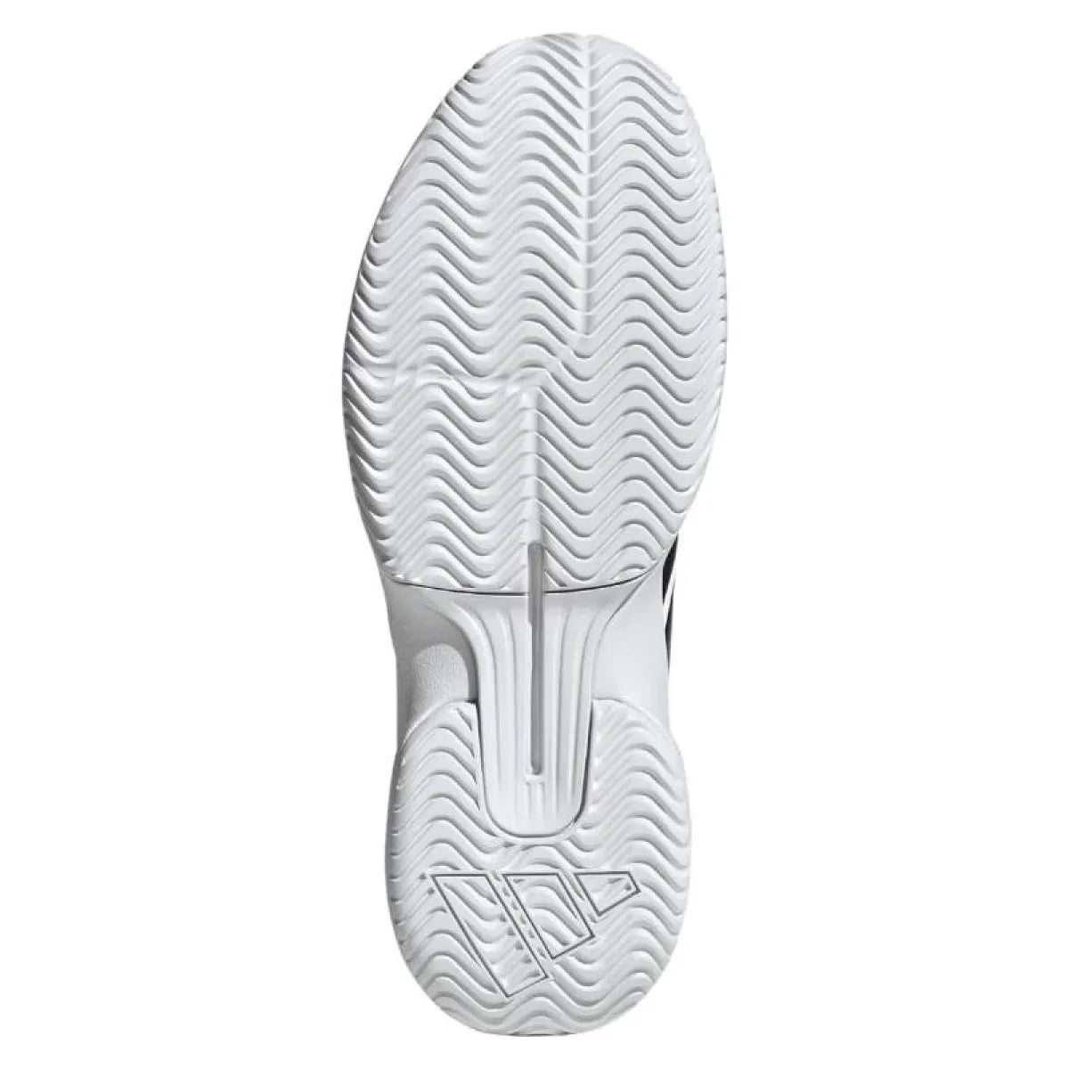 Chaussures padel Adidas GameCourt 3 blanc noir — vue de profil