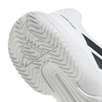 Chaussures padel Adidas GameCourt 3 blanc noir — vue en perspective