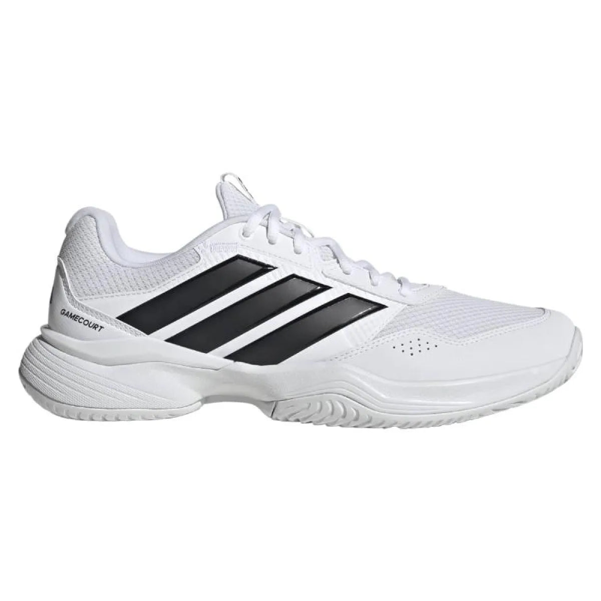 Chaussures padel Adidas GameCourt 3 blanc noir — vue de face