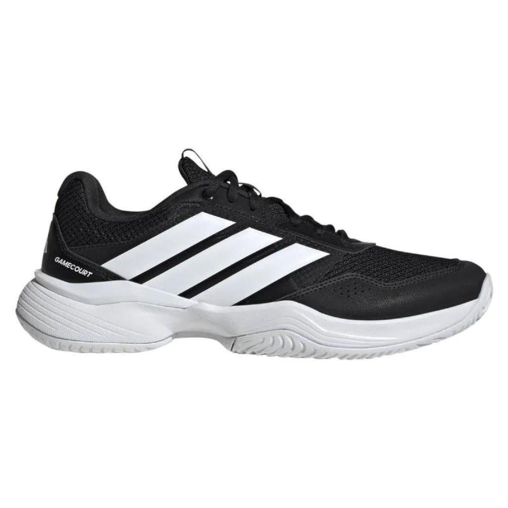 Chaussures padel Adidas GameCourt 3 noir blanc — vue de face