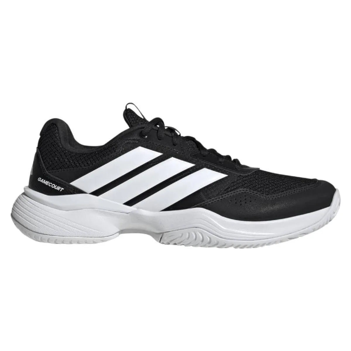 Chaussures padel Adidas GameCourt 3 noir blanc — vue de face
