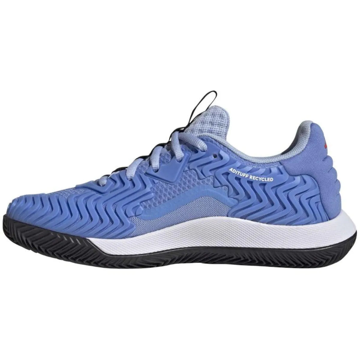 Chaussures padel Adidas SoleMatch Control bleu noir — vue de profil 2
