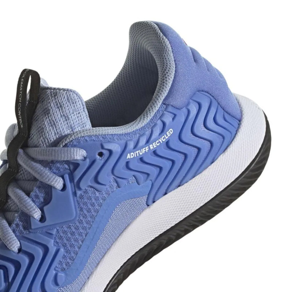 Chaussures padel Adidas SoleMatch Control bleu noir — vue de dessus