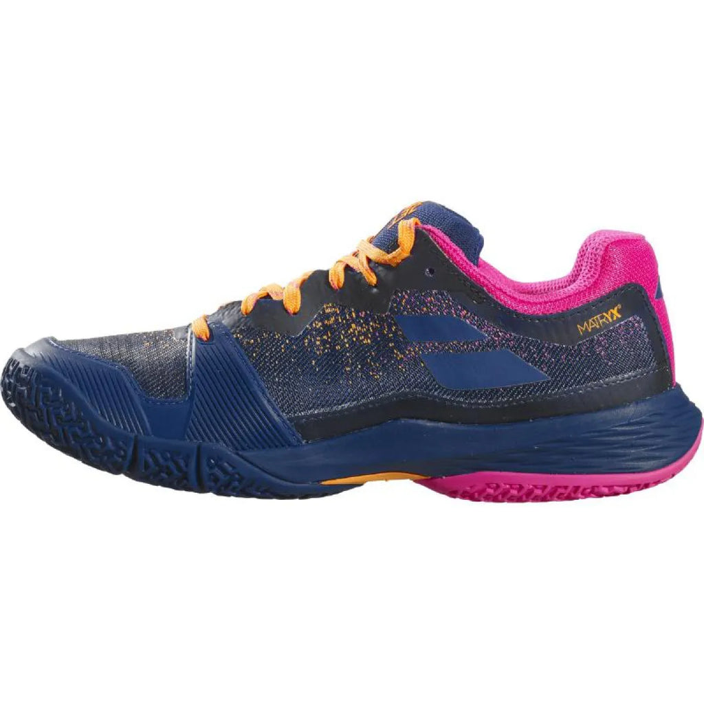 Chaussures padel Babolat Jet Ritma bleu Marino fuchsia Mujer — vue de profil 2